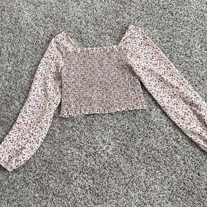 Floral Smocked Women's Top